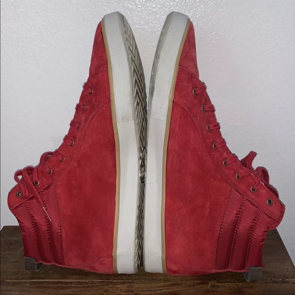 Adidas x Ransom Red Suede High Top Shoes 12 - Picture 7 of 11